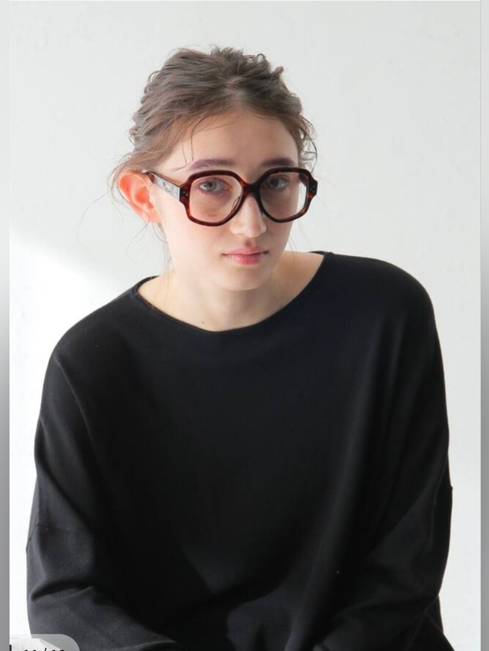 Celine Black Oversized Hexagonal Optical Glasses